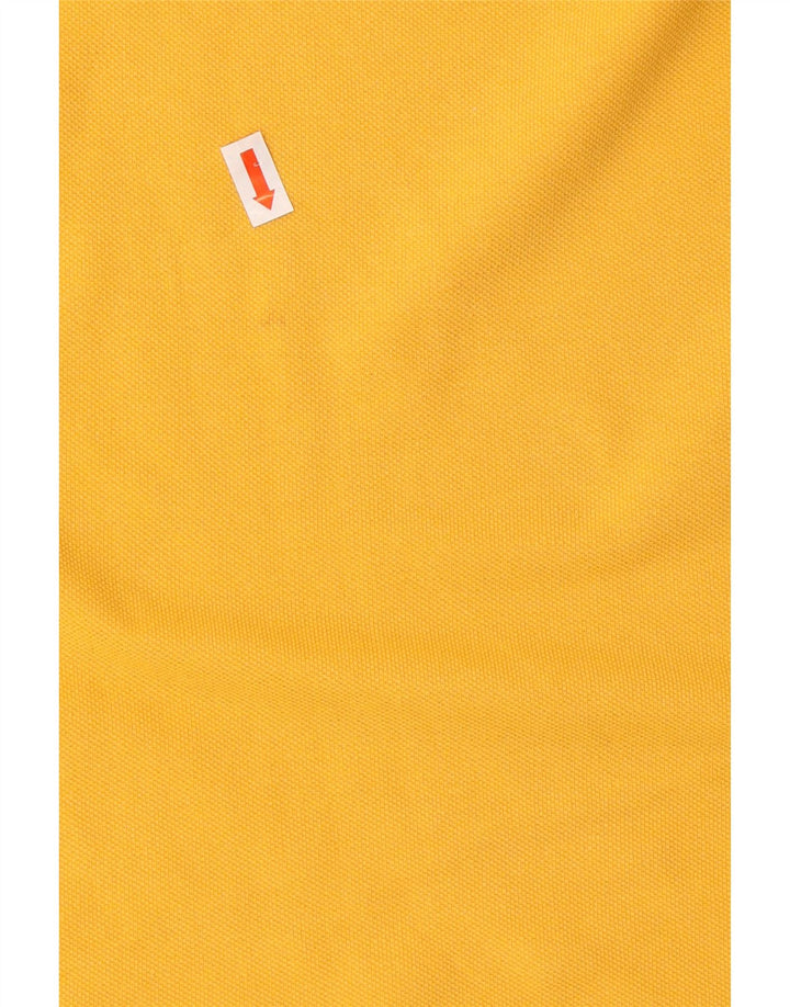 DACK'S Herren-Poloshirt, groß, gelbe Baumwolle