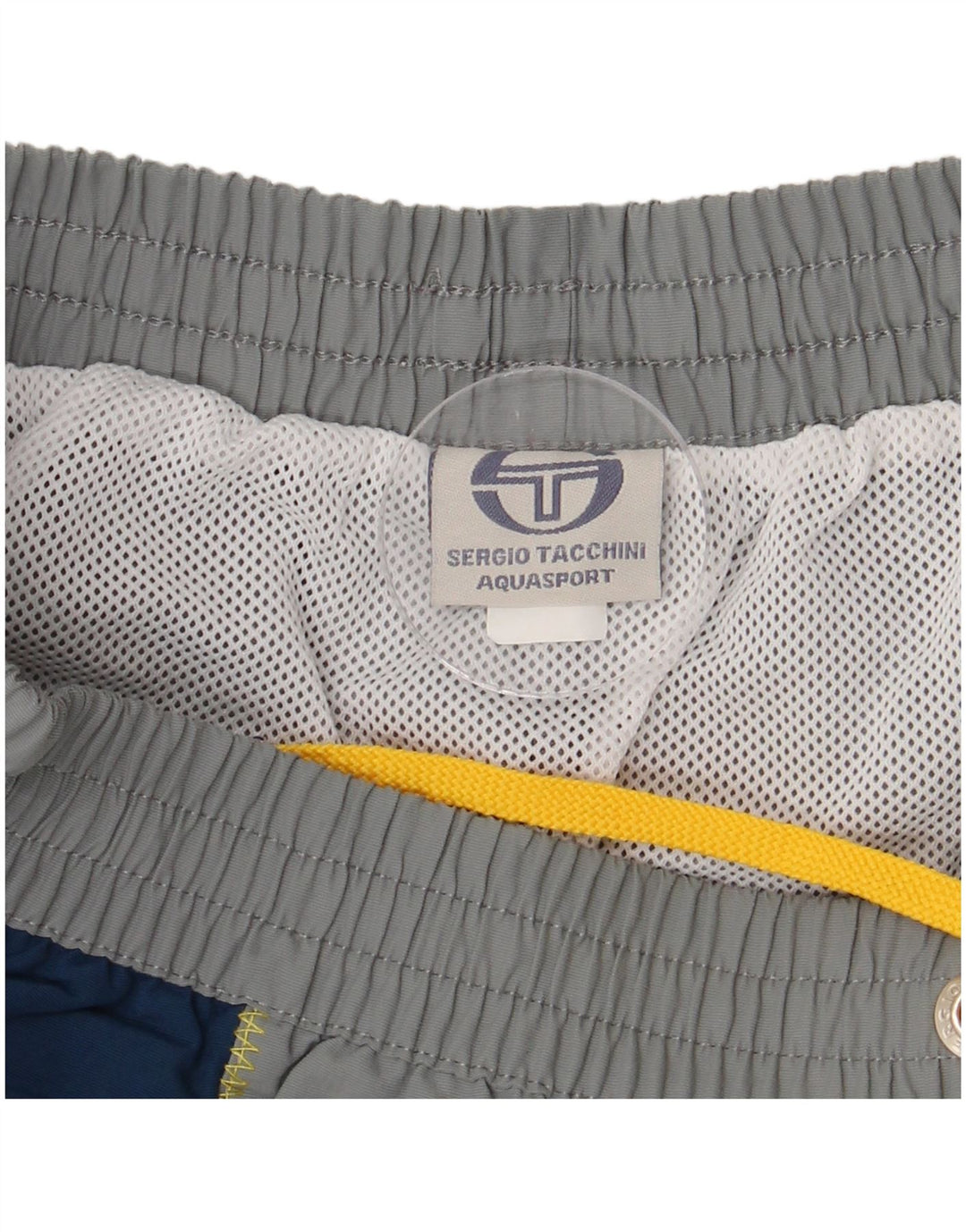 SERGIO TACCHINI Herren-Badeshorts mit Grafik, XL, Grau, Colourblock-Polyamid