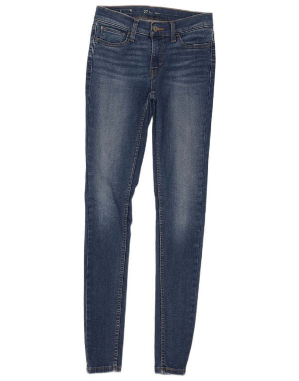 Levi's Damen Slim Skinny Jeans W27 L32 Blaue Baumwolle