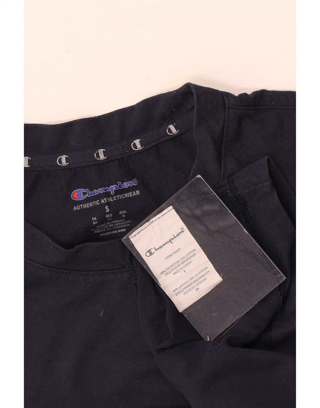 Champion Herren Kurzarm-T-Shirt mit normaler Passform, Größe S, Marineblau