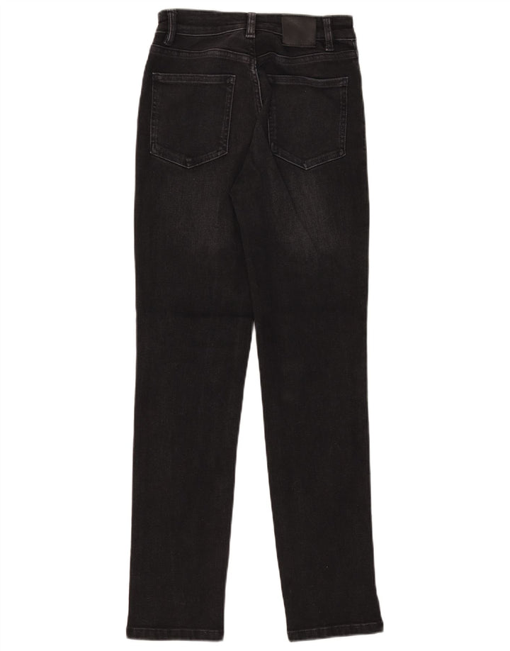 Massimo Dutti Damen Slim Jeans EU 34 2XS W24 L28 Schwarz