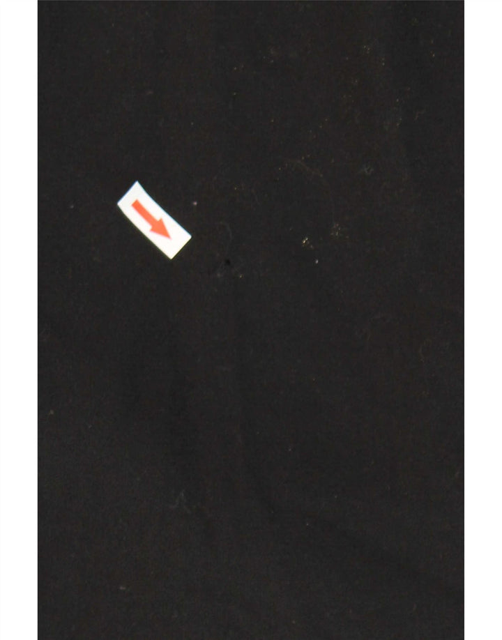 Jaeger Womens Open Overcoat UK 16 Große schwarze Wolle