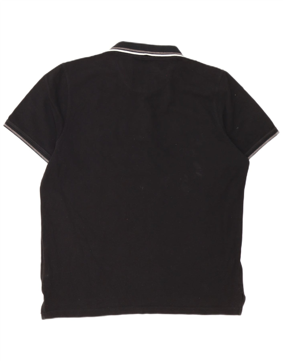 Pierre Cardin Herren Regular Poloshirt XL Schwarz Baumwolle