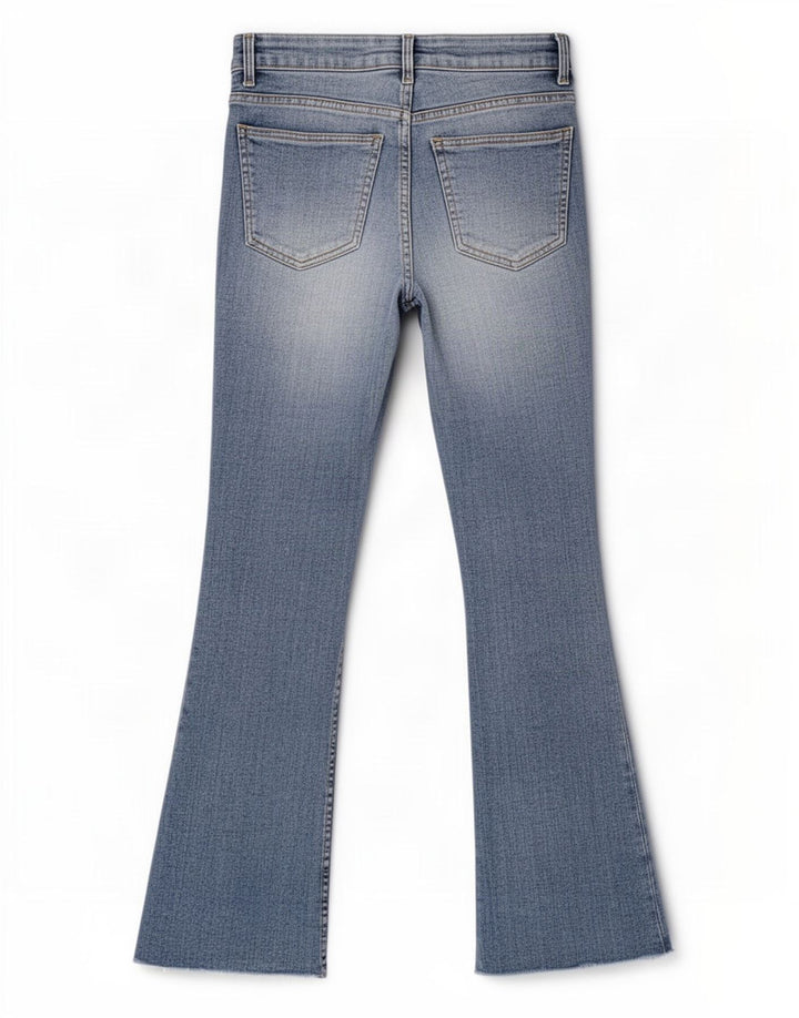 Zara Damen Schlagjeans EU 40 Mittel W30 L26 Blau