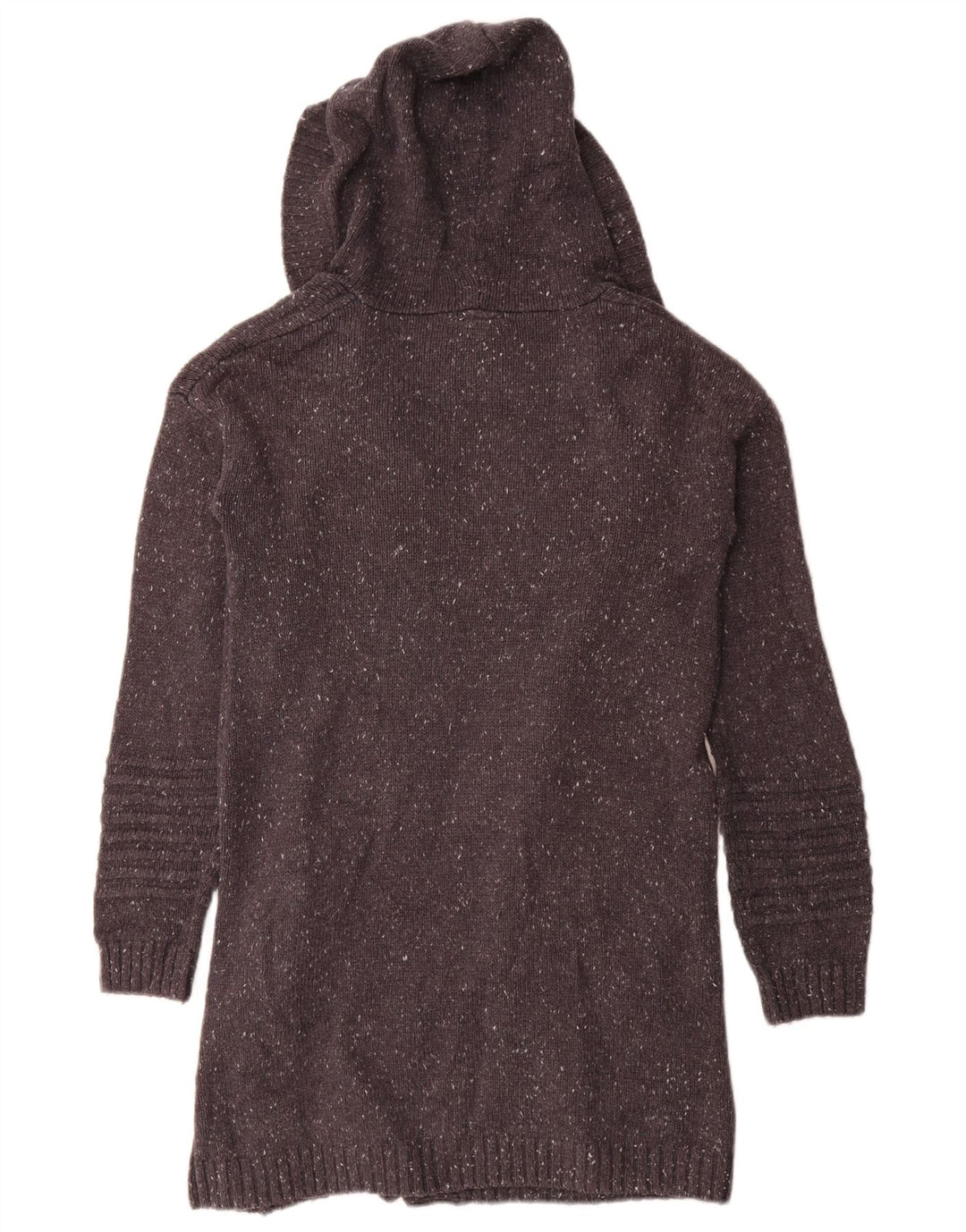 Rip Curl Damen Longline Open Cardigan Pullover UK 14 Mittelgrau meliert