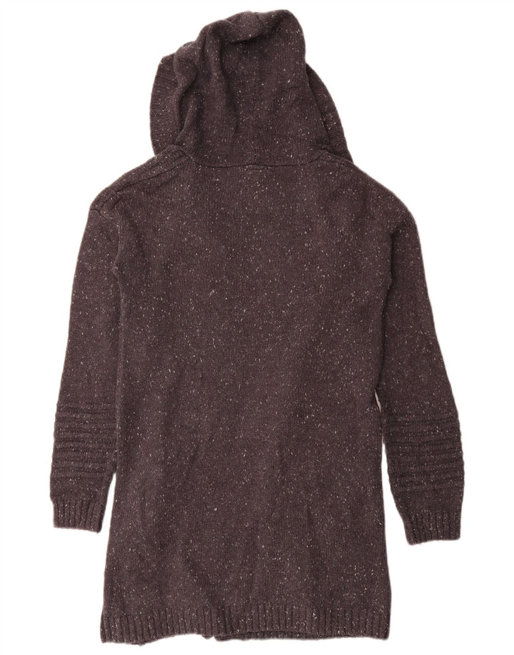 Rip Curl Damen Longline Open Cardigan Pullover UK 14 Mittelgrau meliert