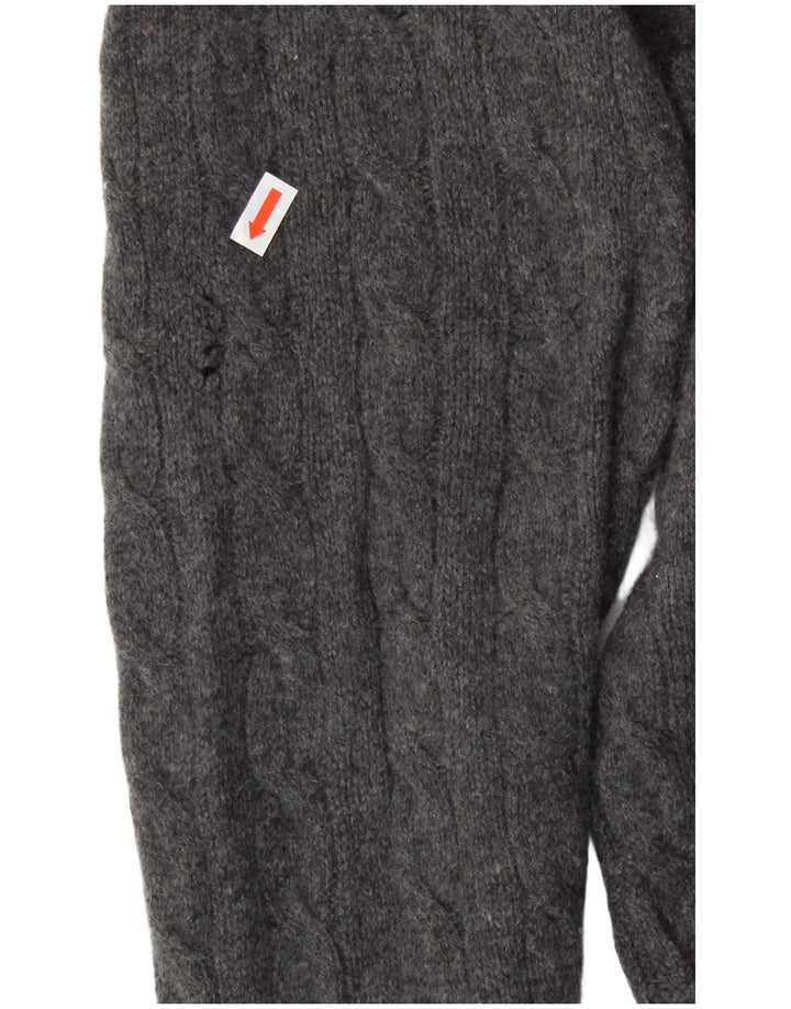 Polo Ralph Lauren Herren-Pullover mit Rundhalsausschnitt, XL, graue Wolle