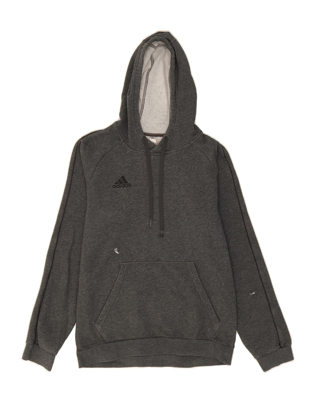 ADIDAS Mens Hoodie Jumper Medium Grey Cotton Vintage Adidas and Second-Hand Adidas from Messina Hembry 