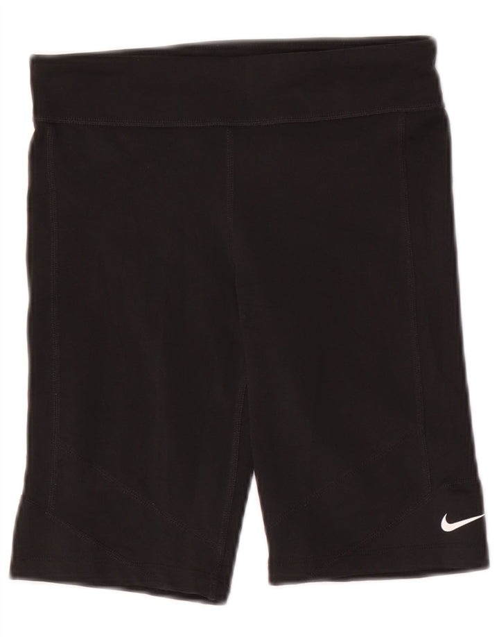 Nike Sportshorts für Mädchen, 10–11 Jahre, mittelgroß, schwarzes Polyester