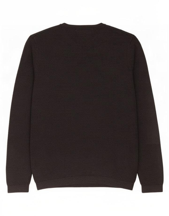 Zara Herren-Pullover mit Rundhalsausschnitt, Größe S, Grau
