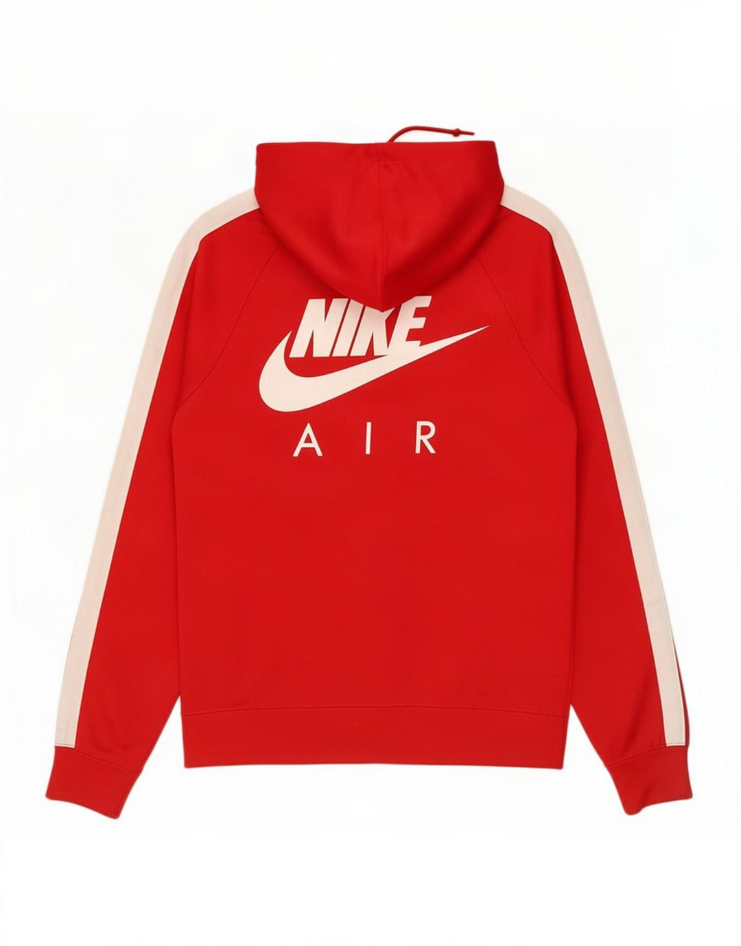 Nike Herren-Kapuzenpullover mit grafischem Reißverschluss, klein, rot, Farbblock-Polyester