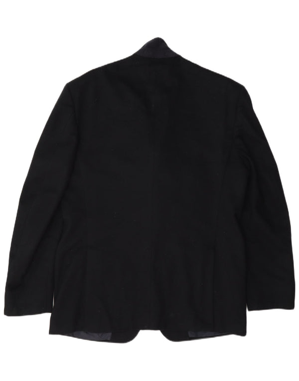 Trussardi Herren-Blazer mit 2 Knöpfen, IT 52 XL, marineblaue Wolle