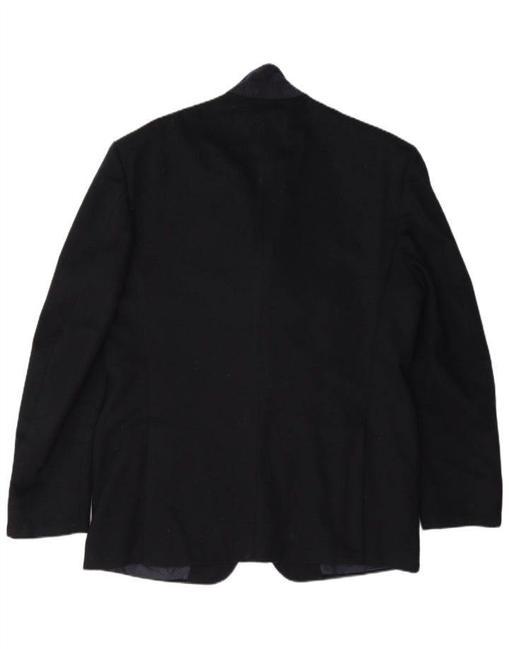 Trussardi Herren-Blazer mit 2 Knöpfen, IT 52 XL, marineblaue Wolle