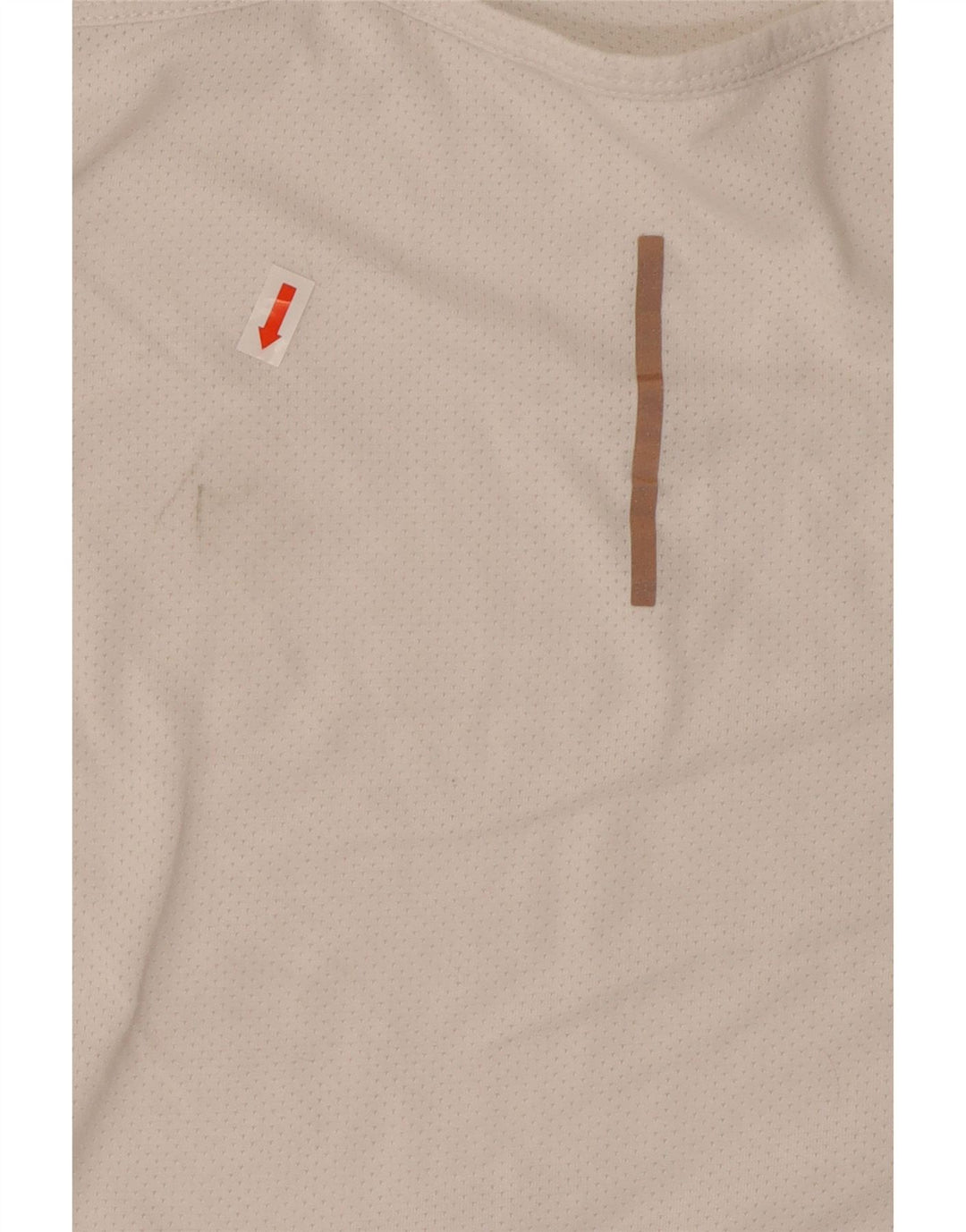 Nike Damen Dri Fit Weste Top UK 14 Large Off White Polyester