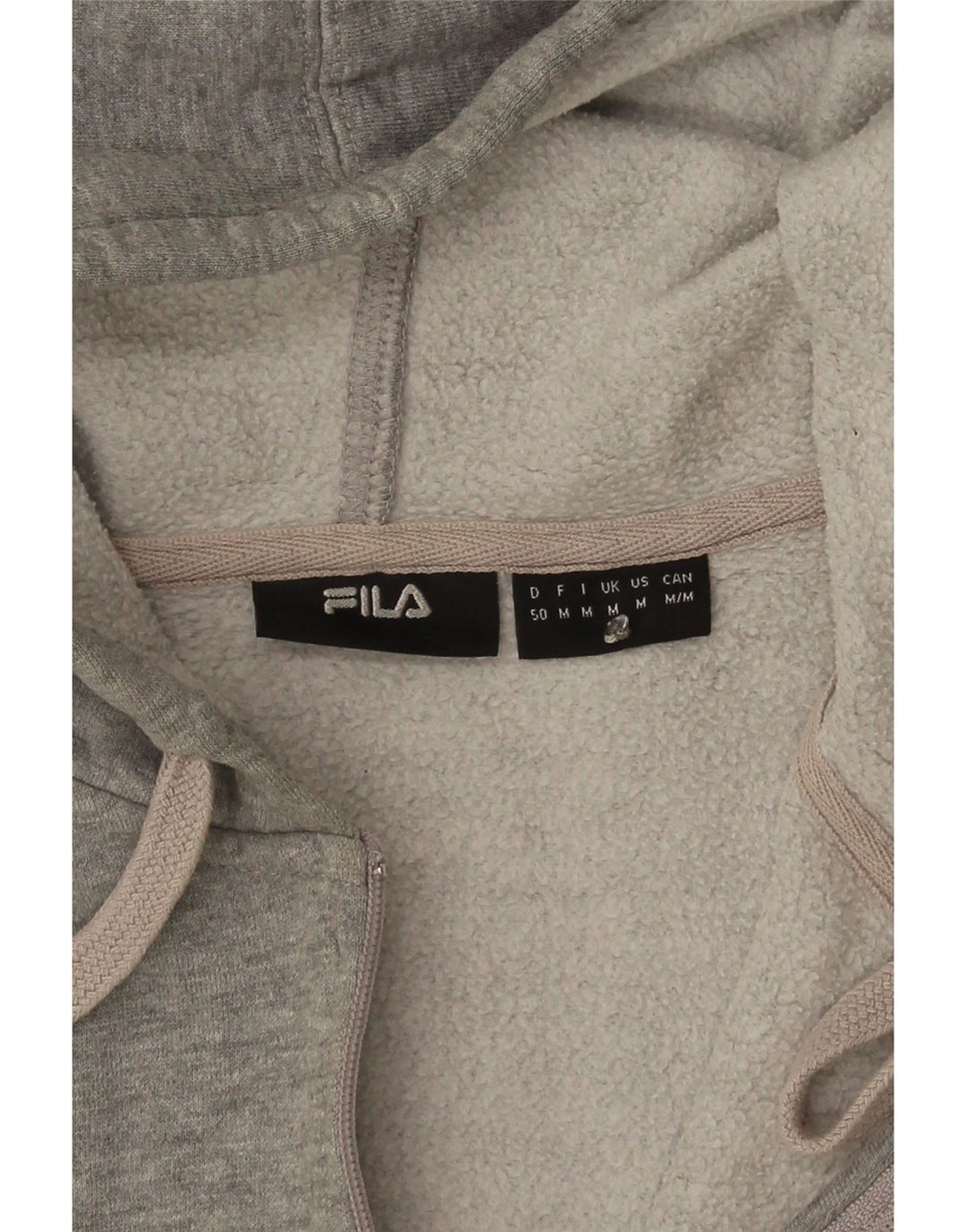 Fila Herren Graphic Zip Hoodie Pullover Mittelgrau