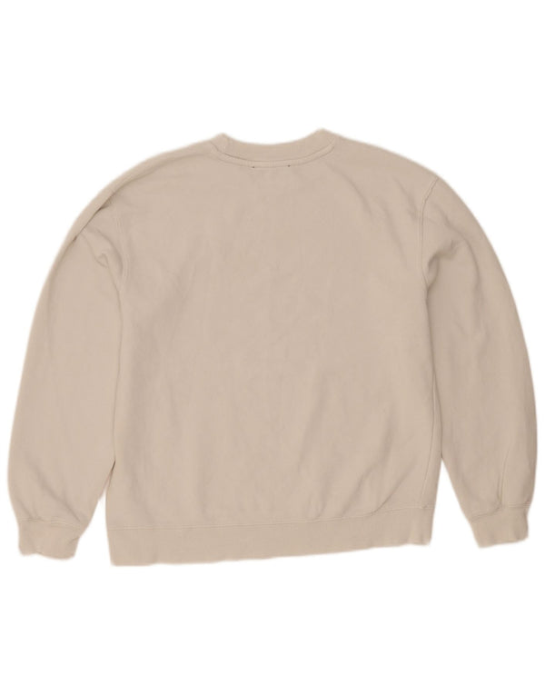 Zara Damen Crop Sweatshirt Pullover UK 10 Small Weiß