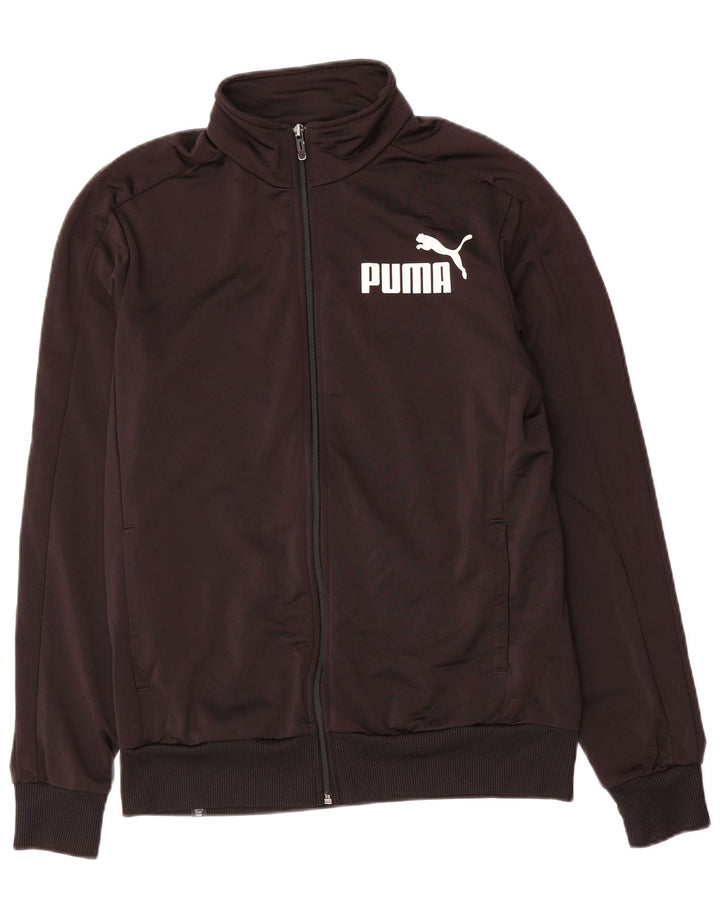 Puma Herren-Trainingsanzug mit grafischem Oberteil, mittelgroß, Schwarz