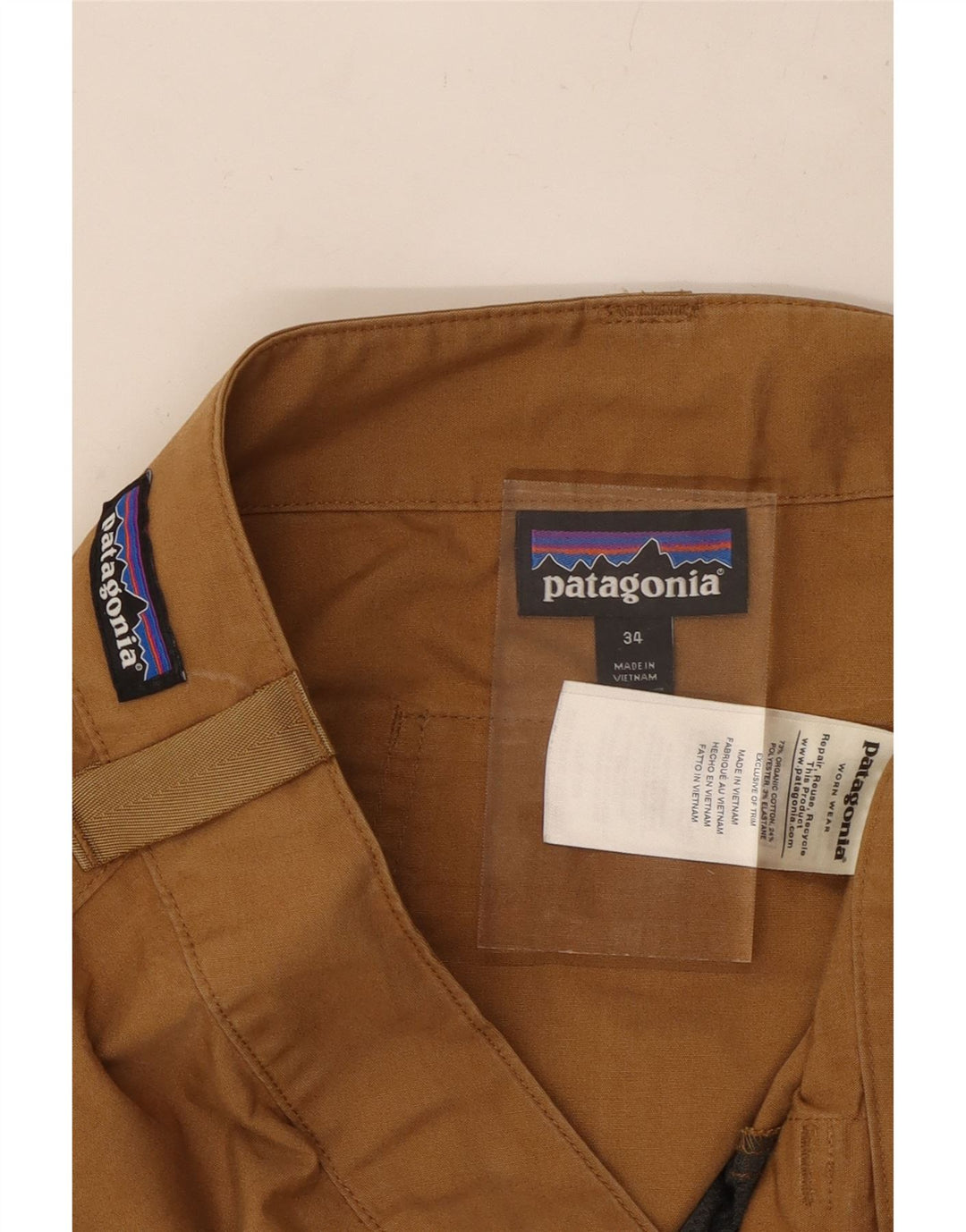 PATAGONIA Gerade Freizeithose für Herren, W34, L33, Beige, Baumwolle
