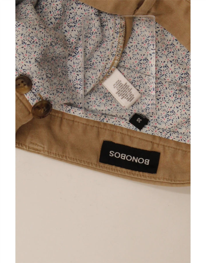 BONOBOS Herren Chinoshorts W30 Mittelbeige Baumwolle