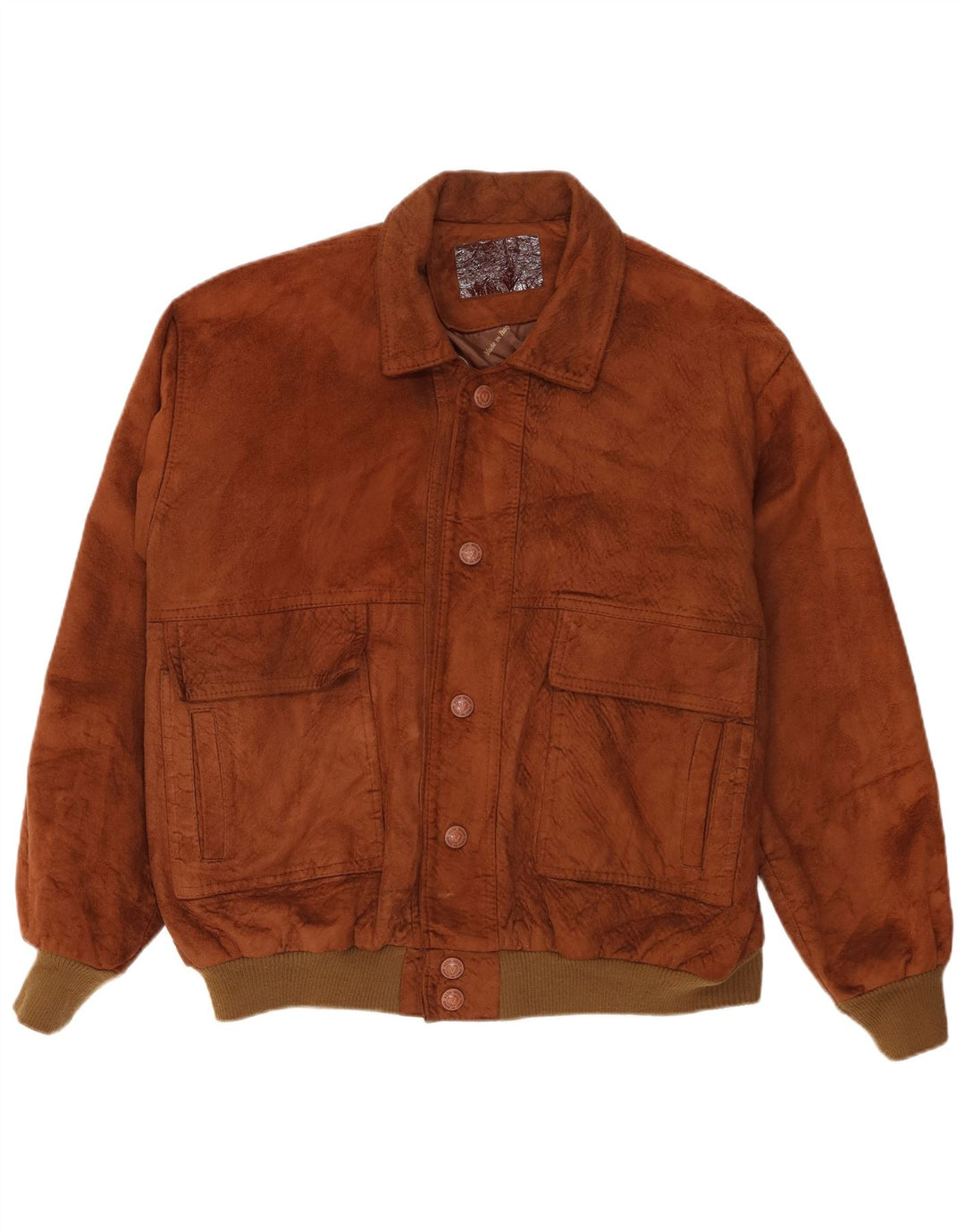 Alta Moda Herren Bomber Wildlederjacke UK 42 XL Braun