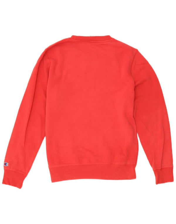 Champion Herren-Sweatshirt mit Grafik, mittelrote Baumwolle