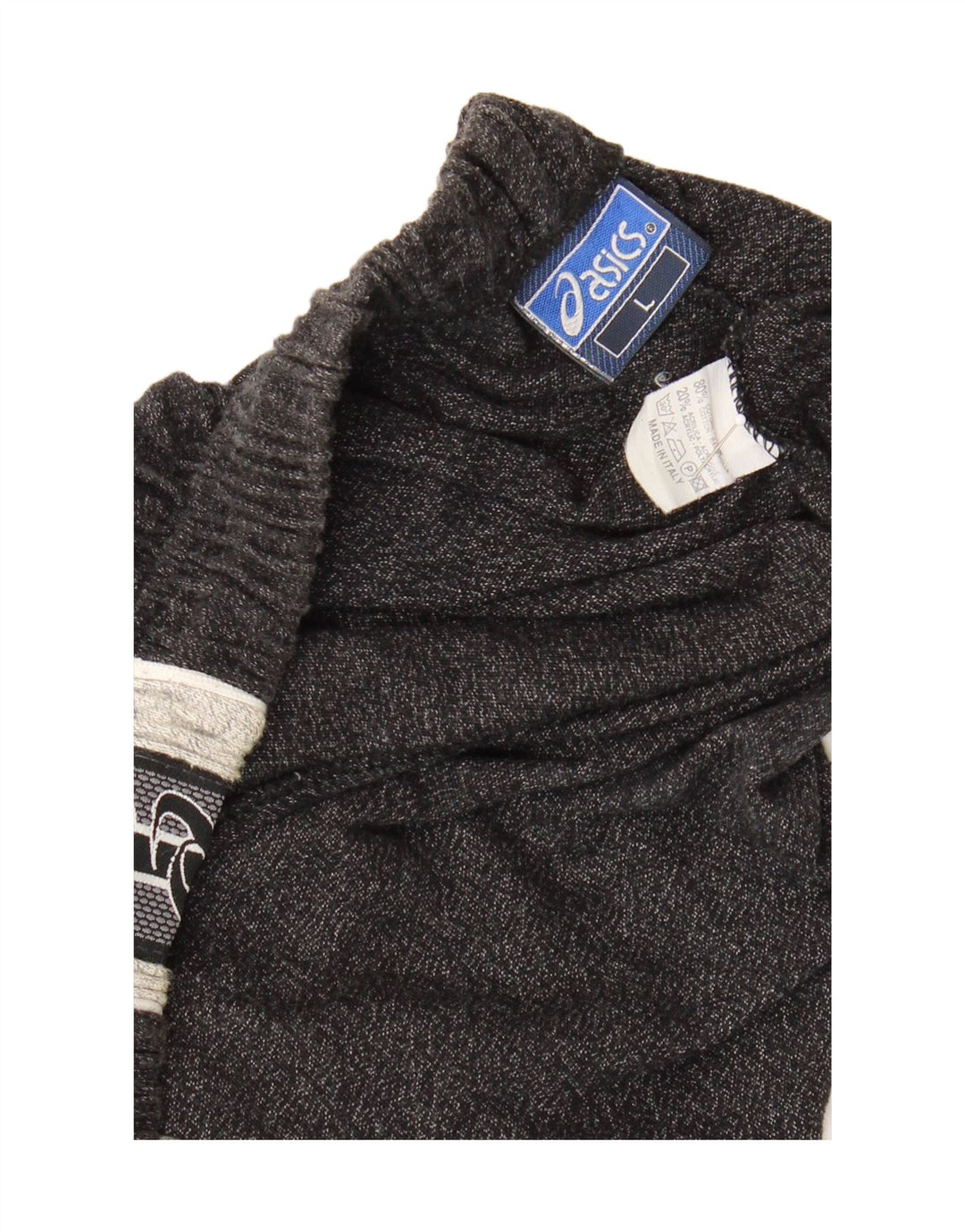 Asics Herren Grafik-Sportshorts, groß, graue Farbblock-Baumwolle