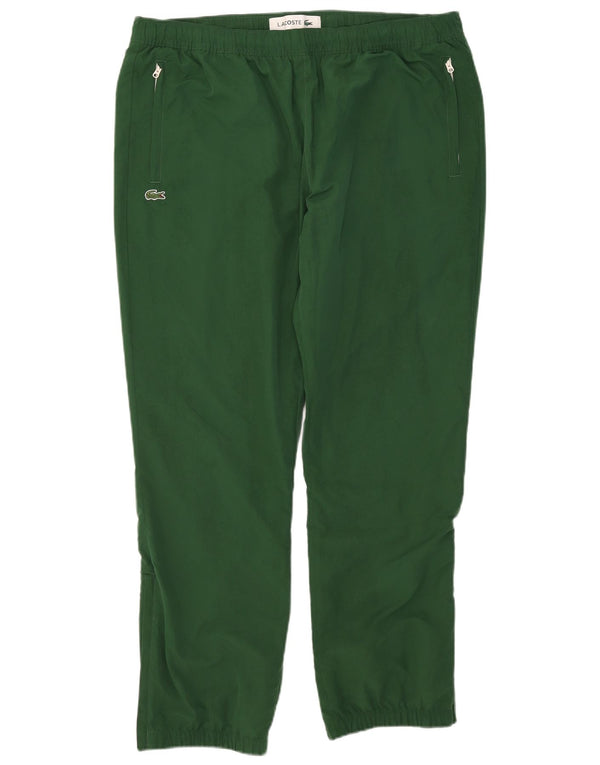 Lacoste Herren-Trainingshose, Jogginghose, Größe 6, XL, grünes Polyester