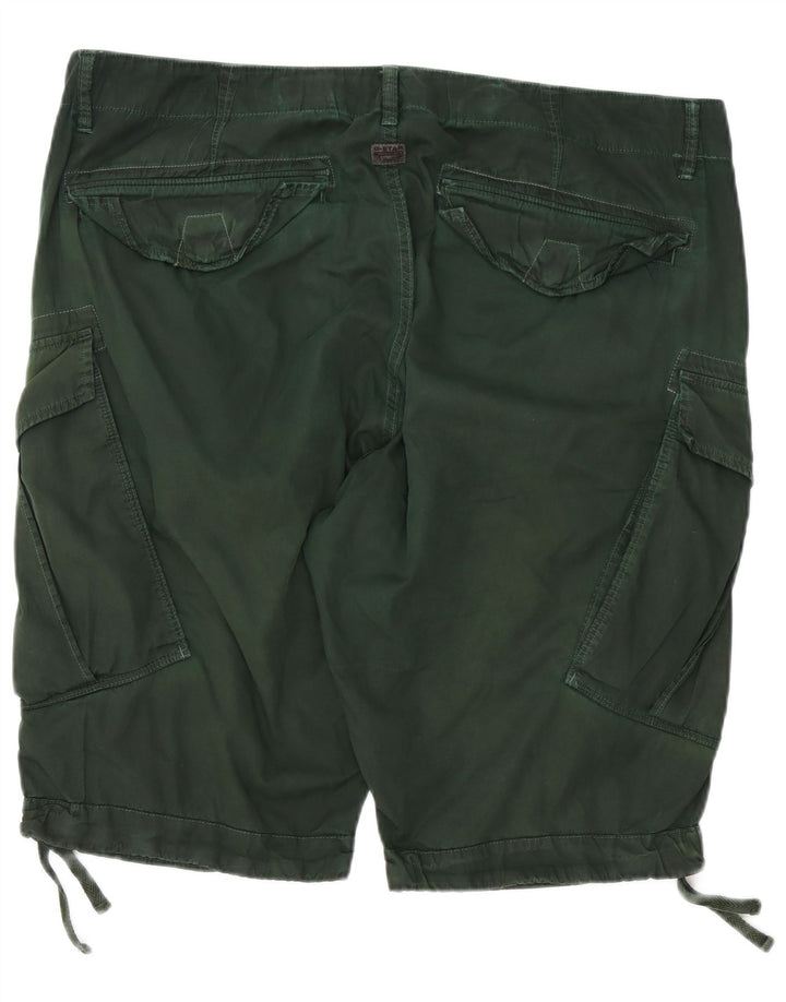 G-STAR Herren-Cargoshorts mit lockerer Passform, W40, XL, grüne Baumwolle
