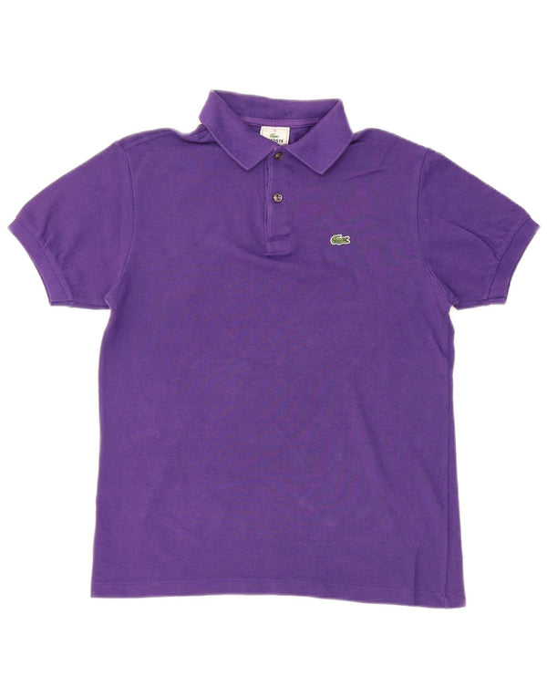 LACOSTE Jungen-Poloshirt, 15–16 Jahre, lila Baumwolle