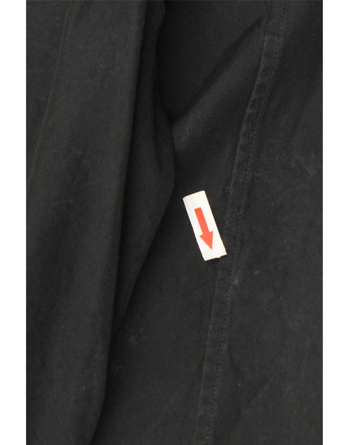 Calvin Klein Herrenhemd XL, schwarze Baumwolle