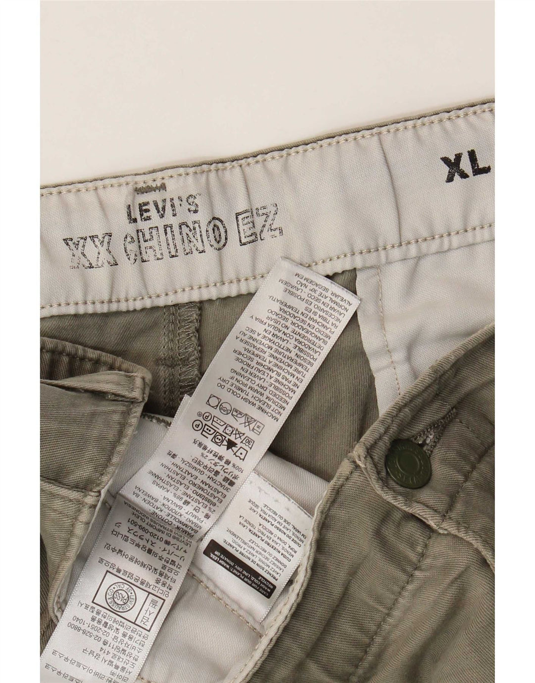 Levi's Herren Chinoshorts XL W40 Khaki Baumwolle