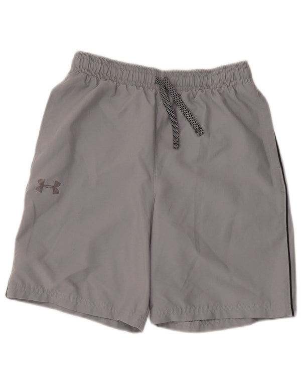 Under Armour Heat Gear Graphic Sportshorts für Jungen, 11–12 Jahre, Größe L, Grau