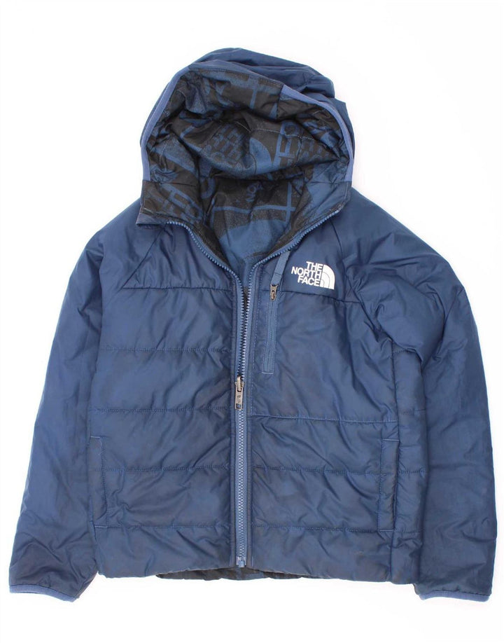 The North Face Jungen Graphic Reversible Wattierte Jacke 7–8 Jahre Small Blue