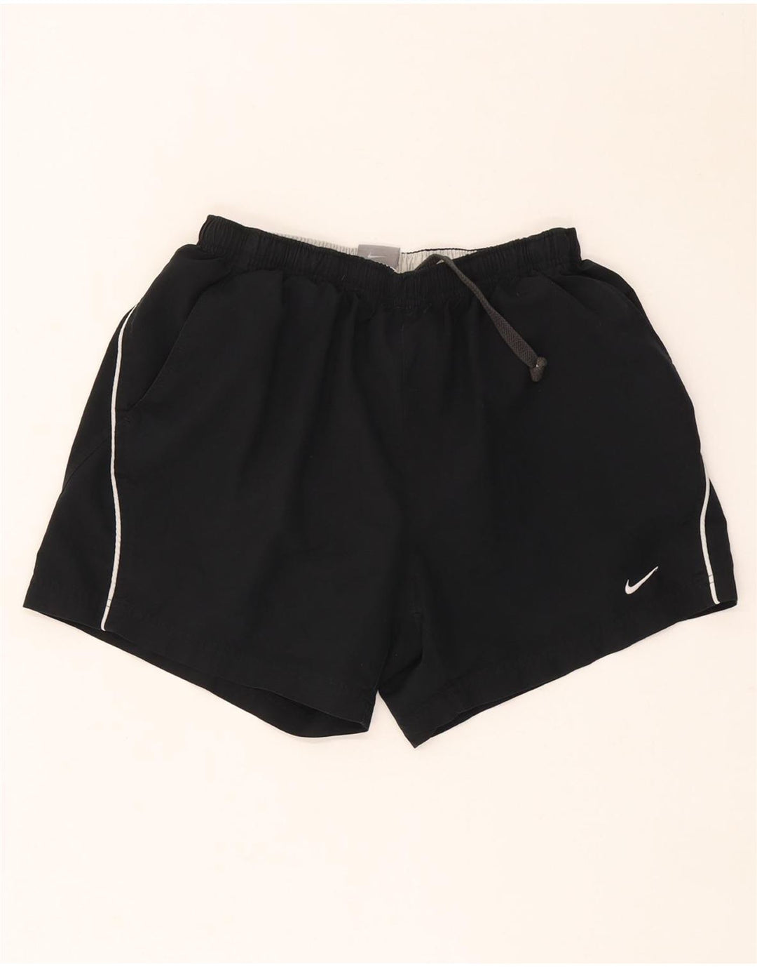 Nike Damen Sportshorts UK 12 Mittelschwarzes Polyester