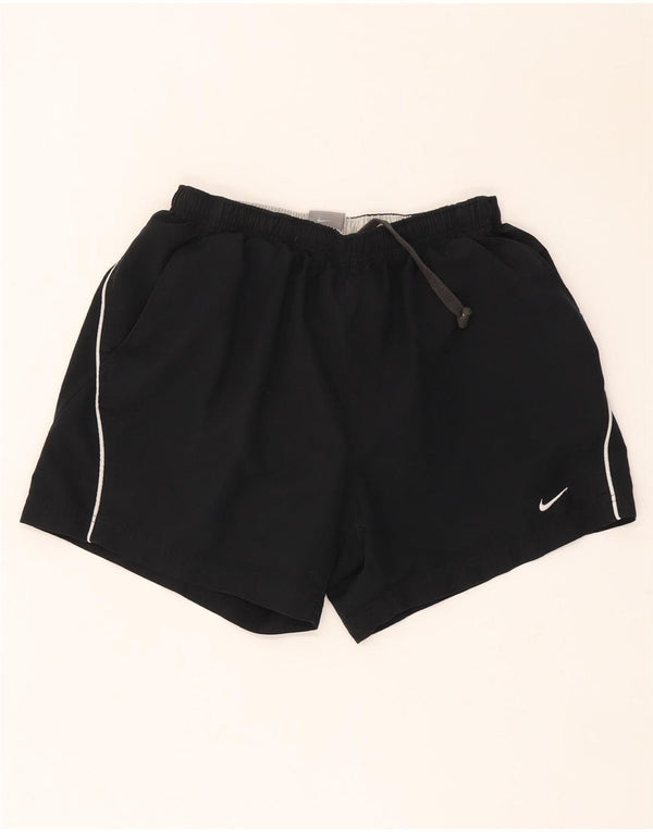 Nike Damen Sportshorts UK 12 Mittelschwarzes Polyester