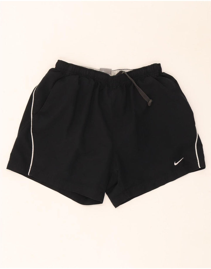 Nike Damen Sportshorts UK 12 Mittelschwarzes Polyester
