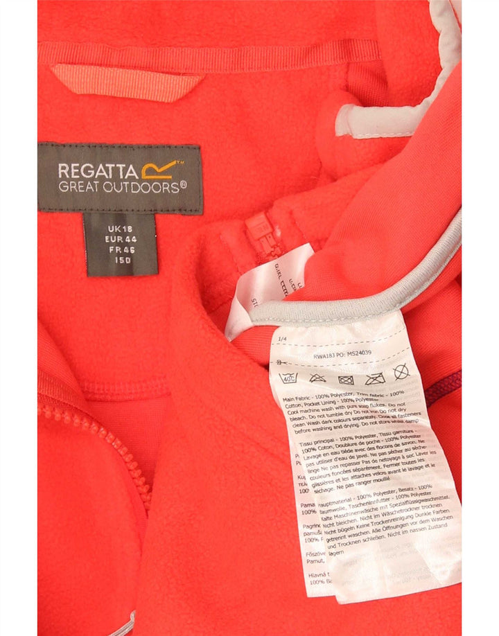 Regatta Fleece-Trainingsanzugoberteil für Damen, UK 18, XL, Rot, Polyester
