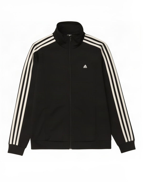 Adidas Damen Trainingsanzug Top Jacke UK 8/10 Small Schwarz Polyester