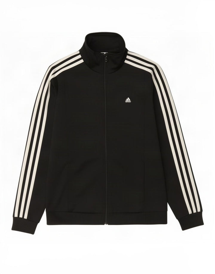 Adidas Damen Trainingsanzug Top Jacke UK 8/10 Small Schwarz Polyester