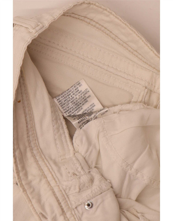 Levi's Damen-Jeansshorts Medium W28, weiße Baumwolle  Produktbeschreibung Etikettengröße: