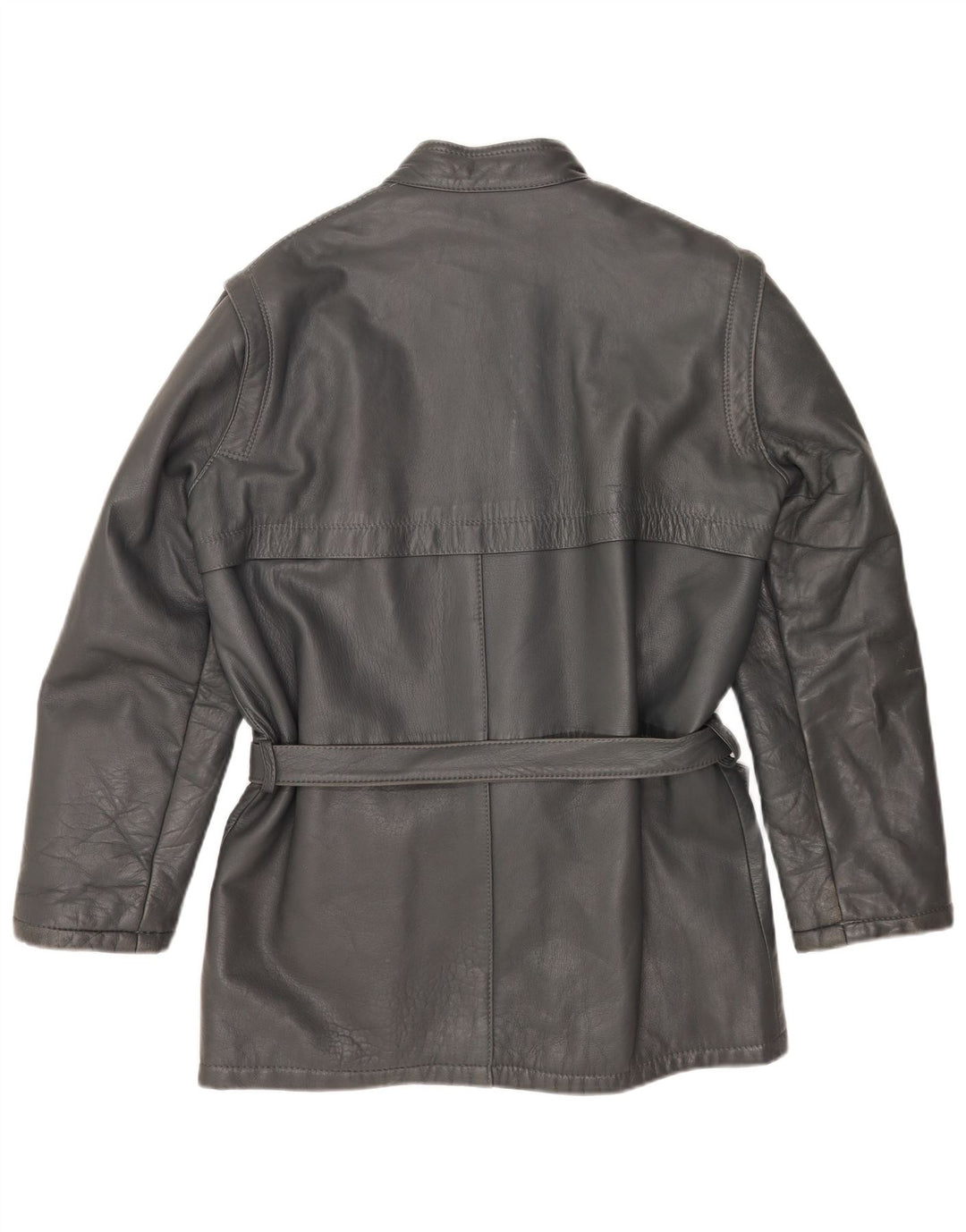 Vintage Herren Lederjacke IT 48 Mittelgraues Leder