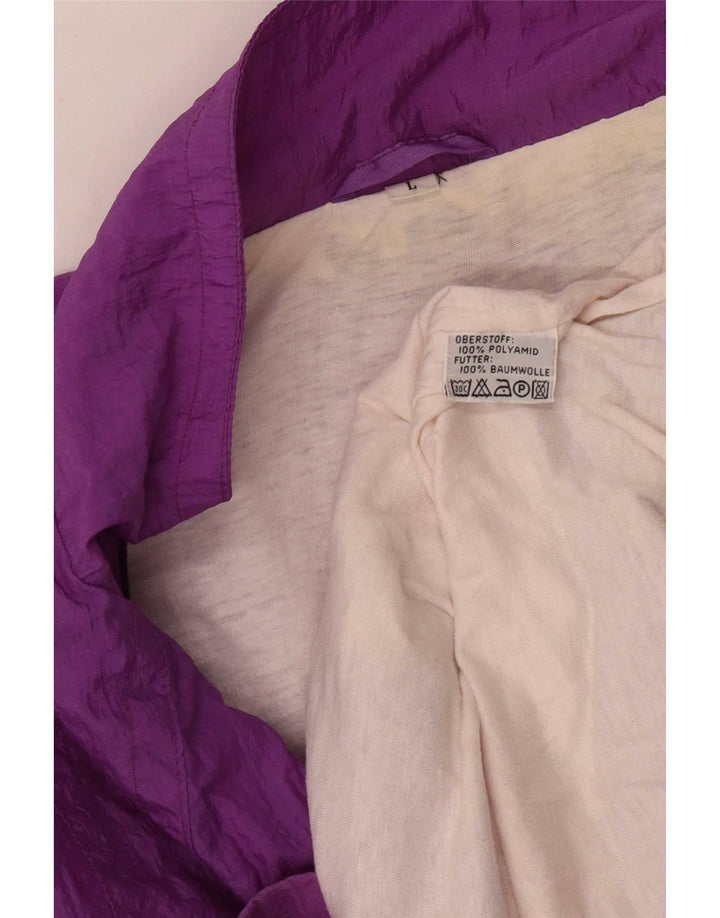 Vintage Herren-Trainingsanzug-Top-Jacke, groß, lila, Polyamid