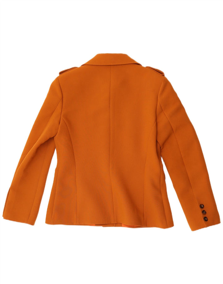 Swish Damen-Militär-Blazer mit 6 Knöpfen, IT 46, groß, braun, Polyester
