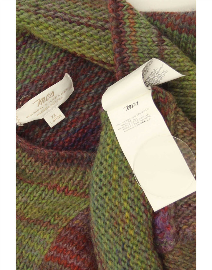 Marlboro Classics Damen-Cardigan-Pullover UK 20 2XL Mehrfarbig gestreift