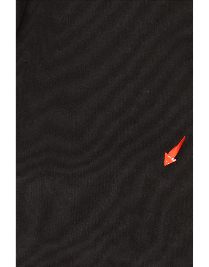 PUMA Damen Graphic Hoodie Pullover UK 16 Large Schwarz Colourblock Baumwolle