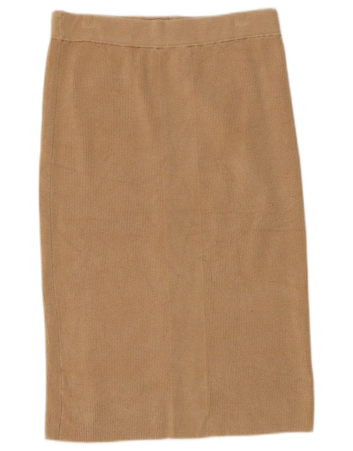 Calvin Klein Jeans Damen Strick-Midirock Medium W28 Beige Lyocell
