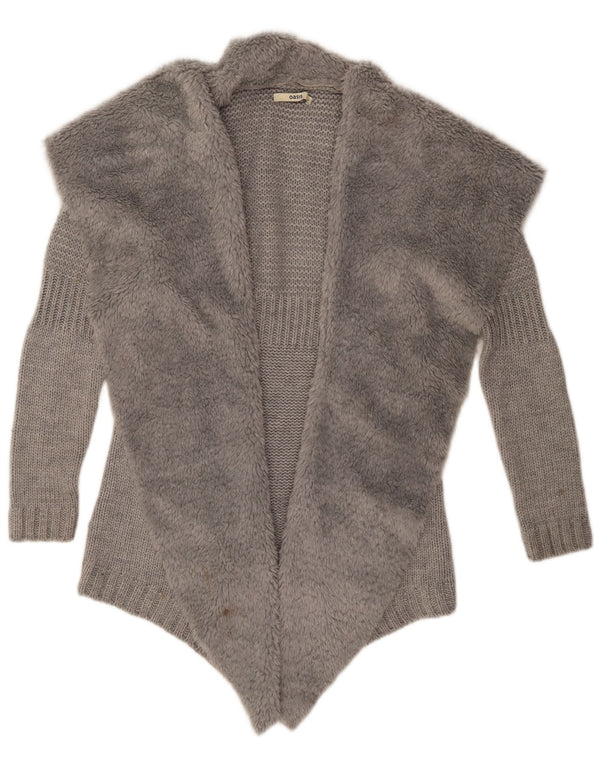 Offener Cardigan für Damen von Oasis, Gr. 10, Small, Grau, Acryl