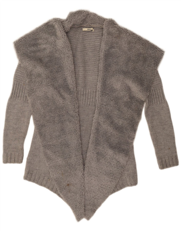 Offener Cardigan für Damen von Oasis, Gr. 10, Small, Grau, Acryl