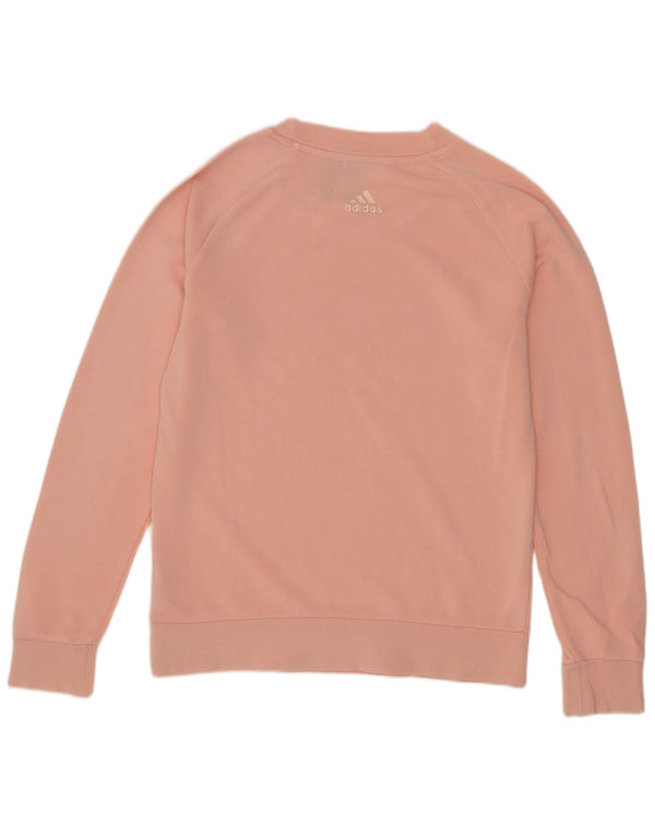 Adidas Damen Graphic Sweatshirt Pullover UK 8/10 Small Pink