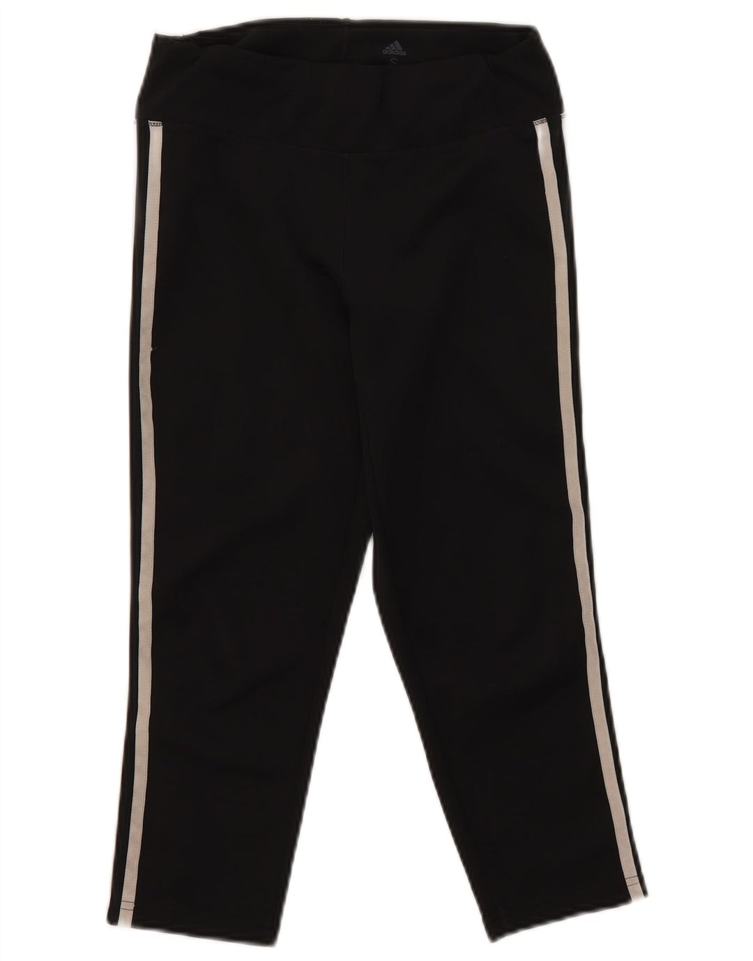 Adidas Damen Aeroready Capri Leggings UK 8/10 Small Schwarz Polyester